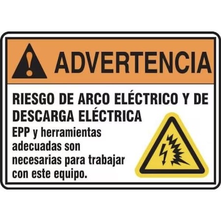 Accuform ANSI WARNING Safety Sign ARC FLASH SHMELC361XT SHMELC361XT